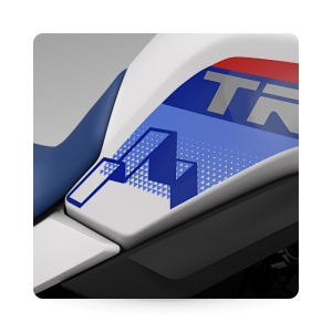 Transalp Tank Side Sticker - 2025 Model - Blue